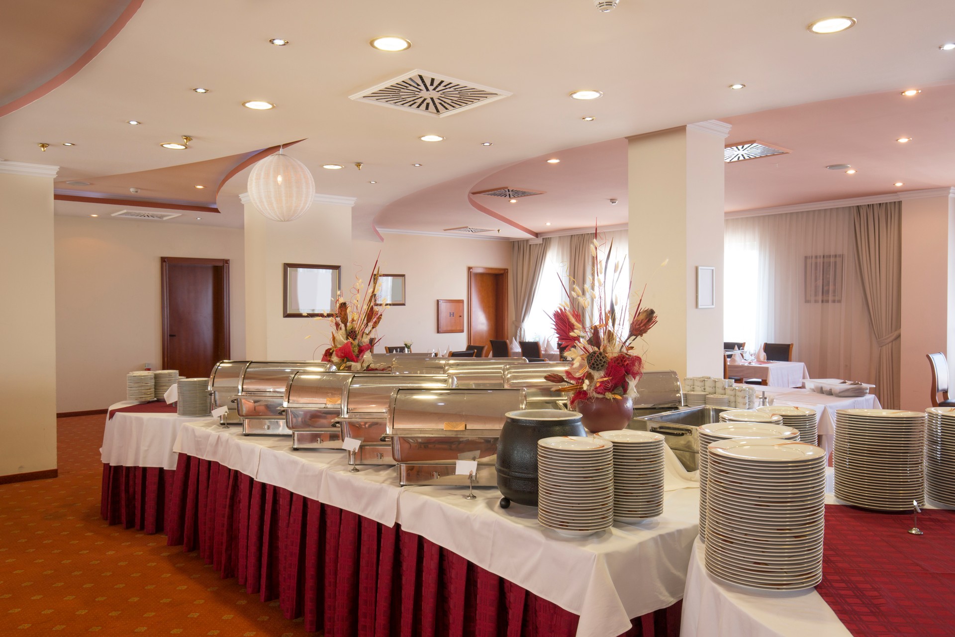 Buffet and catering table